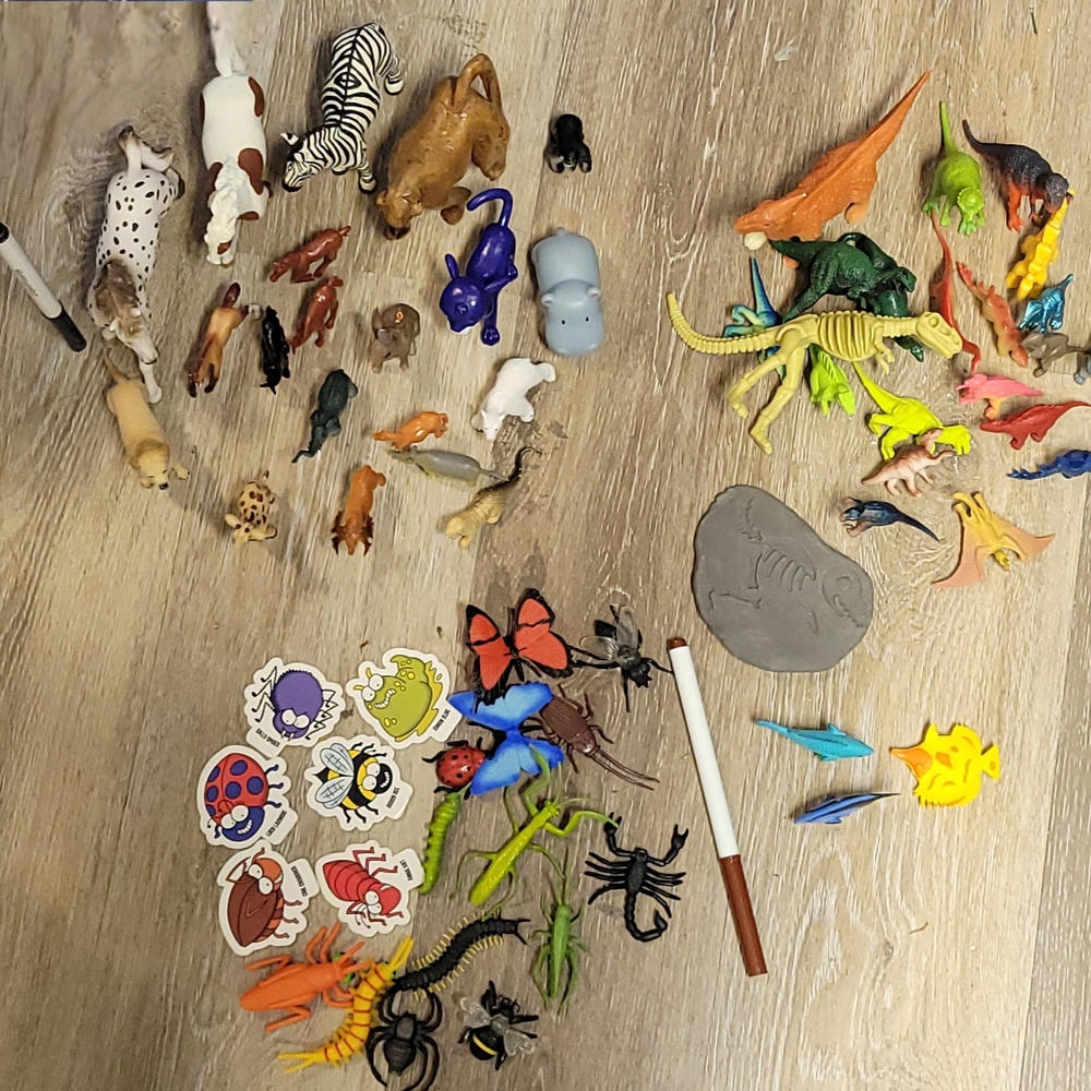 Assorted Reptile and Animal Toy Set